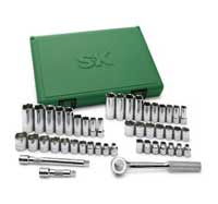 3/8 Inch Drive 6 Pt Std & Deep Fractional SAE & Metric Socket Se