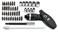 Combination Ratcheting Screwdriver/T-Handle Set - 47 Piece