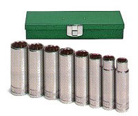 1/2 In Drive 12 Pt Deep Fractional Socket Set - 8-Pc