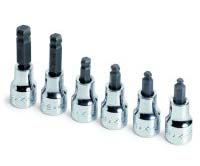 3/8 In Dr Fractional Ball Hex Bit Socket Set - 6-Pc