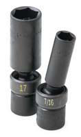 3/8 In Drive 6 Pt Deep Swivel Fractional Impact Socket - 9/16 In