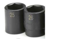 1/2 In Drive 6 Pt Std Metric Impact Socket - 25mm