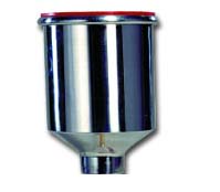 Aluminum .75 Liter Gravity Feed Cup w/ Female Fitting