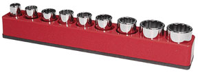 1/2 Inch Drive Shallow / Deep Socket Organizer w/ Magnetic Base
