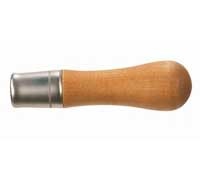 Metal Ferruled Wooden File Handle - 4 1/2 In - Size 2 - 12/Pk