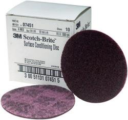 Scotch-Brite(TM) Medium Grit Surface Conditioning Pads Maroon -