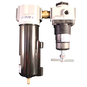 Deluxe Air Pressure Filter-Regulator Due - 1/2 In NPT 100 SCFM M