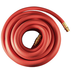 EPDM 2 Braid Air Hose 3/8 In ID x 50 Ft Male 3/8 In NPT
