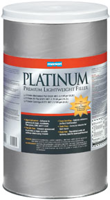 HAZMAT - Platinum(R) Premium Body Filler w/Hardener - 3 Gal Cart
