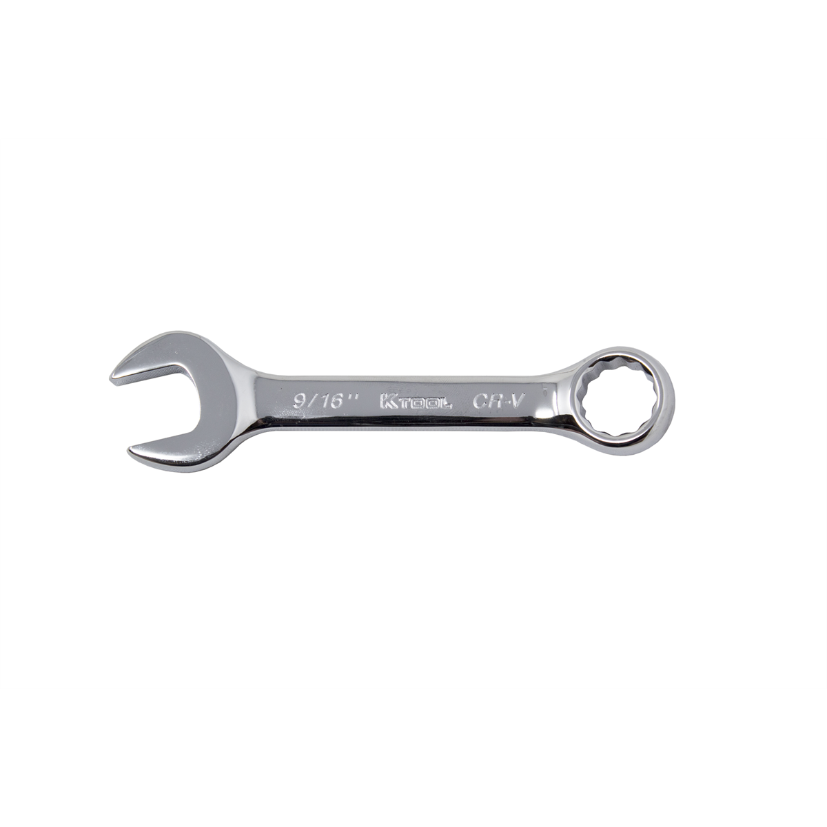 Short High Polish Fractional Combination Wrench - 9/16 In