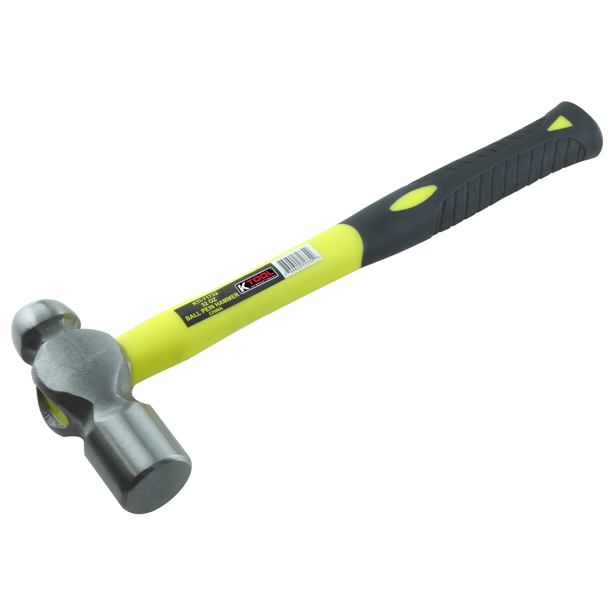 Ball Pein Hammer w/ Fiberglass Handle - 32 Oz