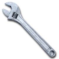 Chrome Alloy Adjustable Wrench - 1/2 In