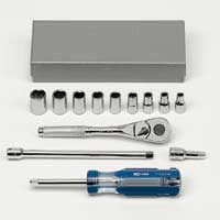 Socket Set - 1/4In Dr 6 Pt - 13 Pc