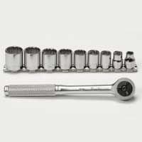 3/8 In Dr Fractional Socket Set - 10 Pc