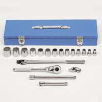 Socket Set - 1/2In Dr 6 & 12 Pt - 19 Pc