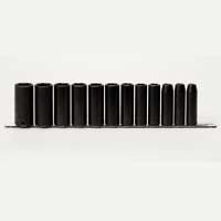 Impact Socket Set - 1/2In Dr 6 Pt Deep - 12 Pc