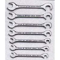 (image for) Wrench Set - Open End Midget Metric - 7 Pc