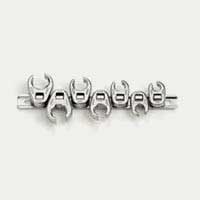 3/8In Dr Flarenut Crowfoot Wrench Set - 7 Pc
