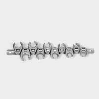 3/8In Dr Metric Flarenut Crowfoot Wrench Set - 10 Pc