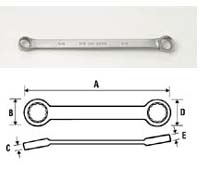 12 Pt 15 Deg Long Box End Wrench - 15/16In x 1In