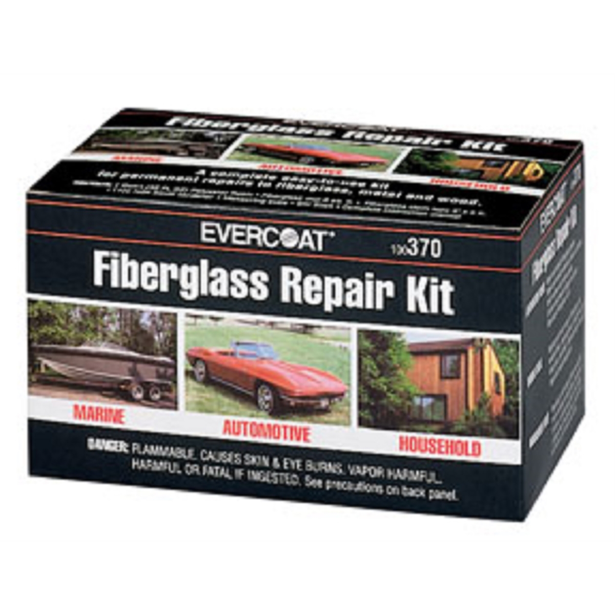 Polyester Fiberglass Repair Kit - 1/2 Pint
