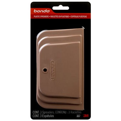 Bondo Plastic Spreaders - Assorted 3 Pack