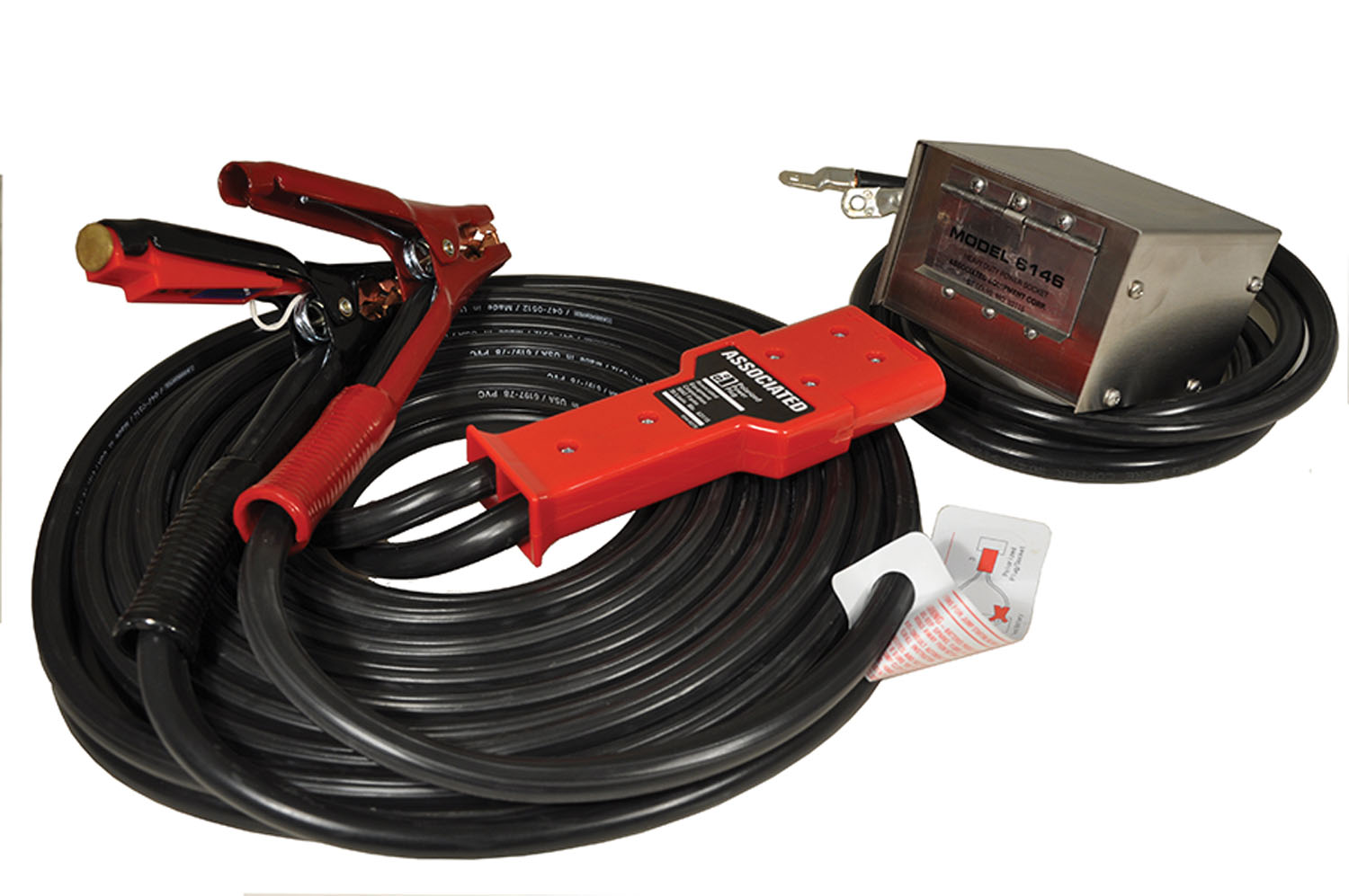 Plug-In Cable - 25Ft, 1 AWG, 800 Amp Clamps