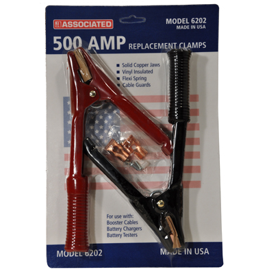 Battery Clamps - 500 Amp Copper Vinyl Insulation
