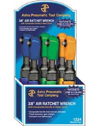 3/8 In Drive Air Ratchet - 150RPM, 6/ Pk