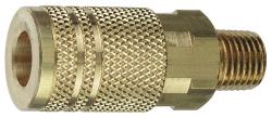 Male Thread Industrial Interchange Brass Coupler - Type D - 1/4
