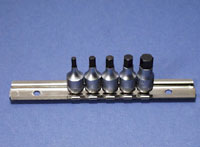 Stubby Metric Allen Socket Set - 1/4 In Drive