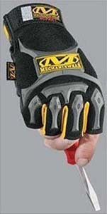 c. Fingerless M-Pact Gloves - Black - XL / XXL