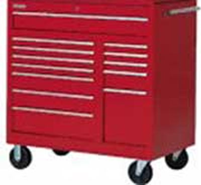 Pro 42 In Extra Deep 13 Drawer Cabinet - Red