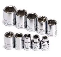 (image for) 3/8 In Dr 6-Pt Std Fractional Socket Set - 10-pc
