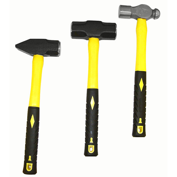 Hammer Set - Ball Peen, Mini Sledge, & Cross Pee 3-Pc