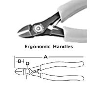 ERGO Super Diagonal Cutter - Oval Head - Bevel Edge