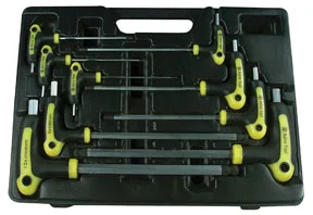 (image for) T-4 Handle Ball Point & Hex Key Metric Wrench Set