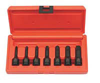 3/8 In Dr SAE Impact Hex Driver Set - 7-Pc