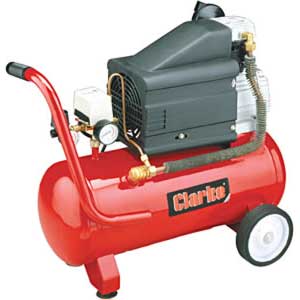 Portable Horizontal Air Compressor - 2 HP 6 Gal