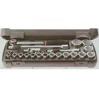 Facom 1/2 In Dr Socket Set w/ Ratchet - 21 Pc