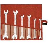 Facom Metric Thin Open End Wrench Set - 6-Pc