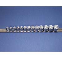 3/8 In Dr 6 Pt Standard Metric Socket Set 456/13 - 13-Pc