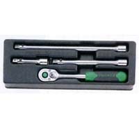 435QR/3 3/8 In Dr QuickRelease Ratchet Set - 4-Pc