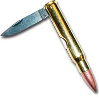 30-06 Bullet Knife