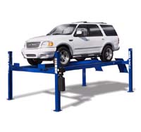 Four-Post Lift - Cable Design - 12,000 Lb - Space Saver