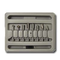 1/8 In Dr Double Cut Carbide Rotary Tool Bur Set - 8-Pc