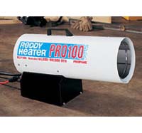 Portable Propane Forced-Air Heater 65,000-100,000 Btu