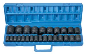 1/2 In Dr Metric Impact Socket Set GRE1326M - 26-Pc