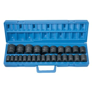 1/2 In Dr Metric Impact Socket Set GRE1326M - 26-Pc