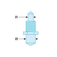 Facom Spare Pin Set for 117.B - 2.5mm, 4mm